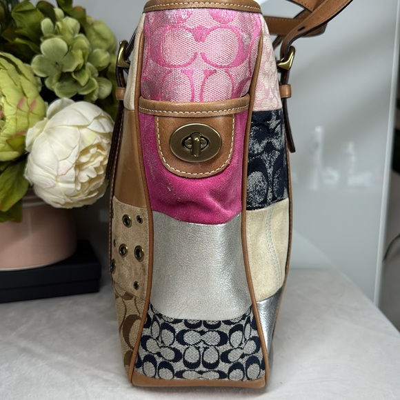 Vintage Coach Patchwork Tote - Picture 4 of 15
